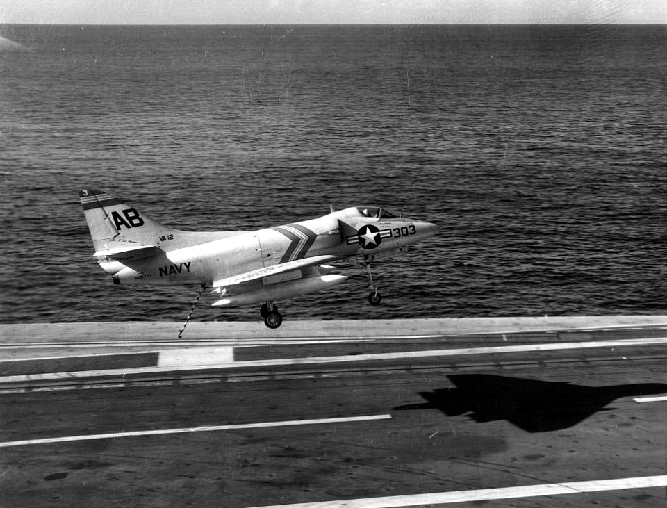 A4D-1 VA-12 USS Ranger (CVA-61) 1957