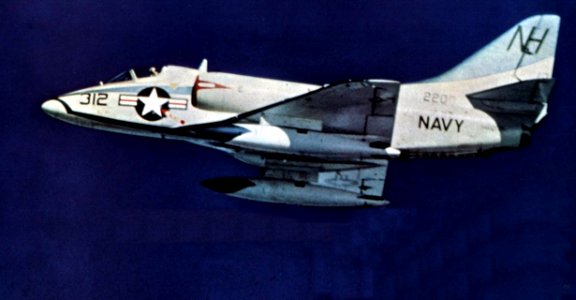 A4D-1 Skyhawk VA-113 in flight in 1958