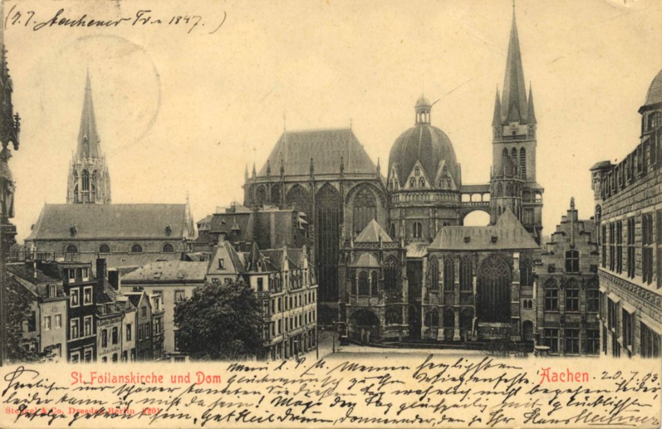 Aachen, Nordrhein-Westfalen - Kaiserdom und St. Foilanskirche (Zeno Ansichtskarten)