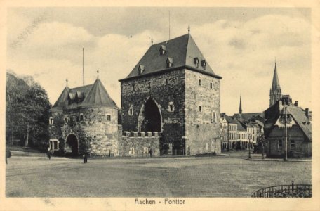 Aachen, Nordrhein-Westfalen - Ponttor (Zeno Ansichtskarten)