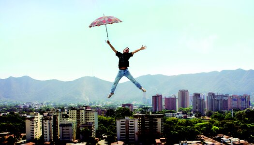 Fun umbrella surrealism