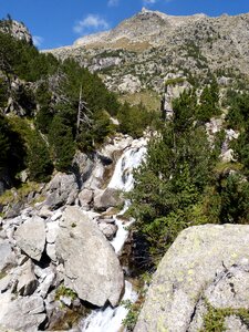 High mountain mountaineering landscape
