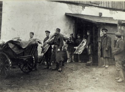 Abbildung von Gefangenen und auch aus der Gefangenschaft heimkehrenden Soldaten am russischen Kriegschauplatz (BildID 15690313)