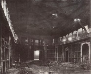 Abbruch altes Gewandhaus Leipzig 1885