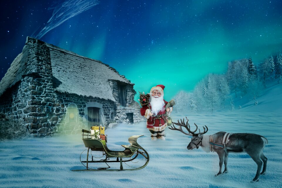 House reindeer slide