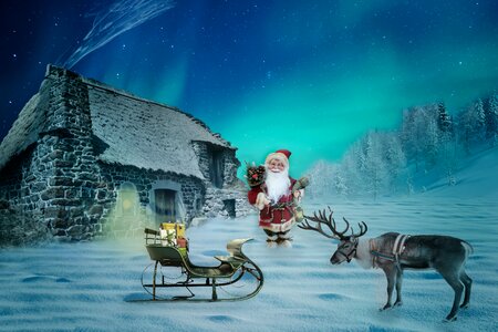 House reindeer slide