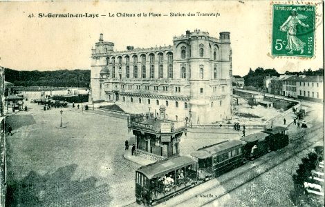 Abeille 43 - ST GERMAIN EN LAYE - Le Chateau et la Place - Station des Tramways photo