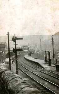 Abertillery railway station (postcard)