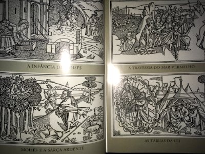 Abertura do livro A Bíblia, pp. 6–7