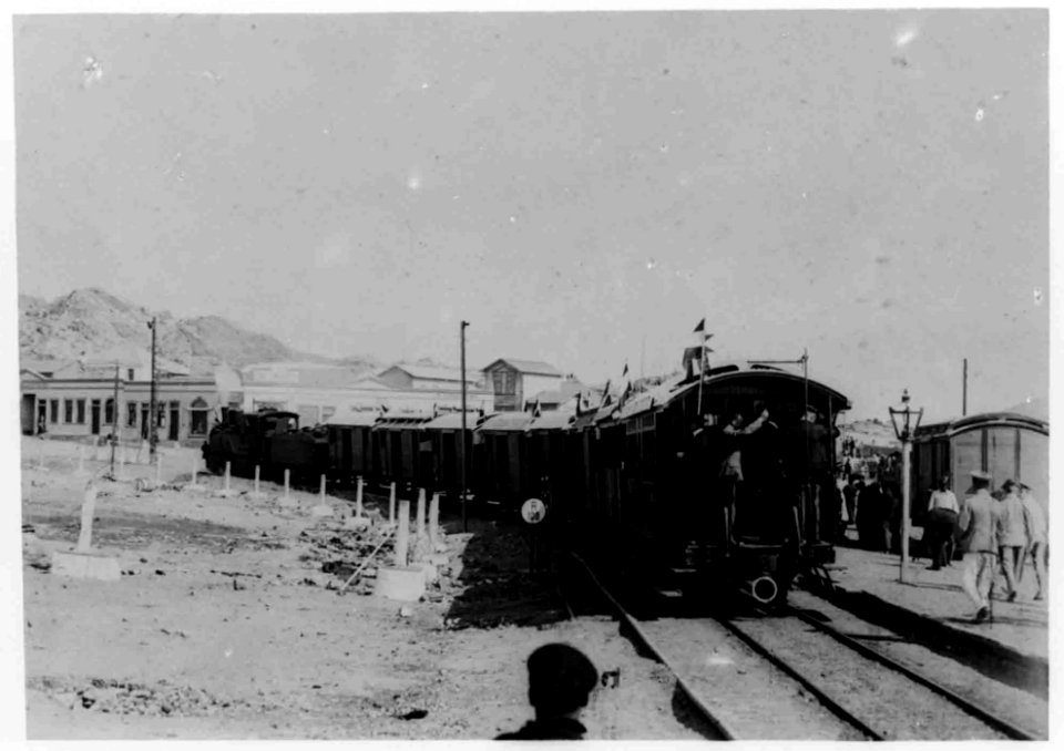 Abfahrt der Eisenbahn in Lüderitzbucht