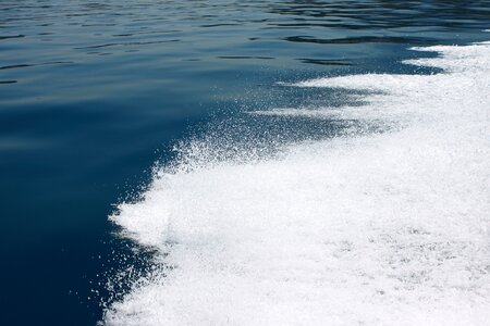 Wave blue white