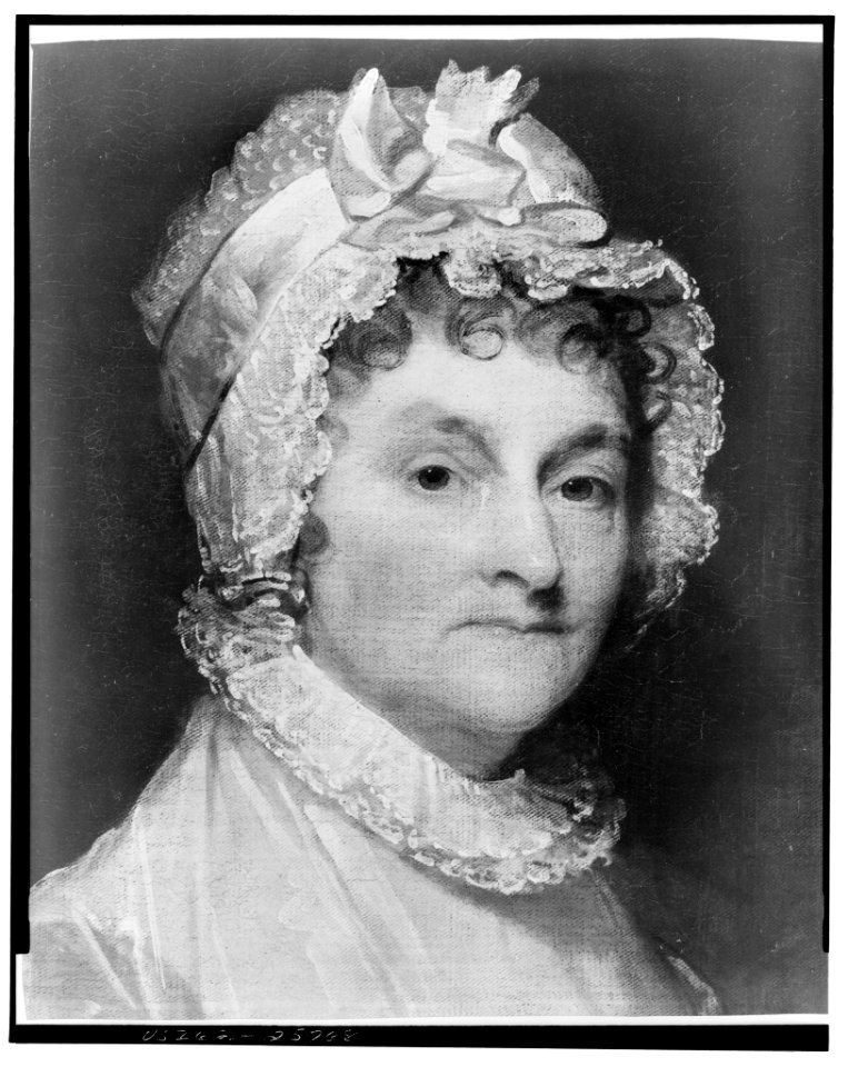 Abigail Smith Adams wife of John Adams - photo of portrait by Gilbert Stuart. LCCN2014648296