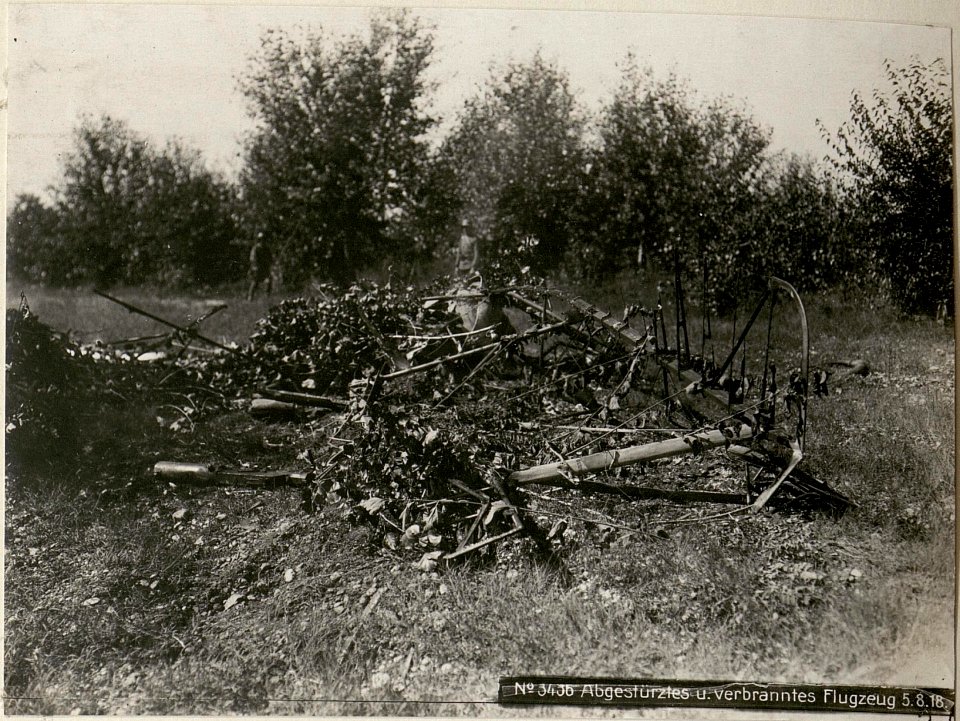 Abgestürztes u. verbranntes Flugzeug 5.8.18. (BildID 15622156)