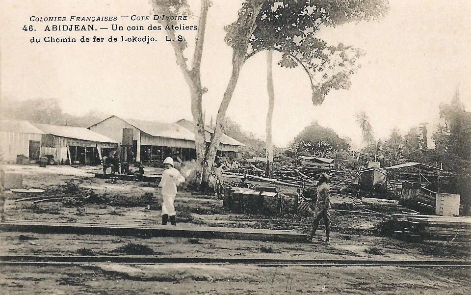 Abidjan-Un coin des ateliers du chemin de fer de Lokodjo