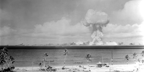 Able nuclear test at Bikini atoll 1946