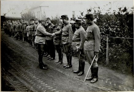 Abmeldung bei General Hermann Kövess von Kövesshaza, 8.10.1916 (BildID 15548823)