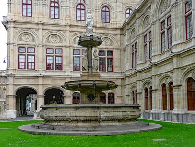 Fountain building architecture photo