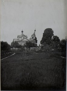 Abnehmen des Kirchturmes in Plastewo, um zu verhindern, dass er der feindlichen Artillerie ein markantes Ziel bietet. (BildID 15443484)