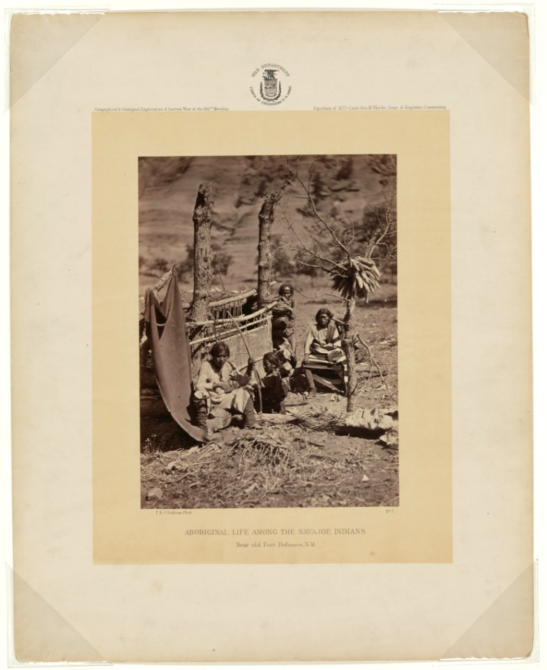 Aboriginal life among the Navajoe Indians. Near old Fort Defiance, N.M. - T. H. O'Sullivan, phot. LCCN2007684820
