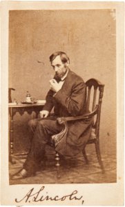 Abraham Lincoln O-60 signed CDV by Brady, 1861