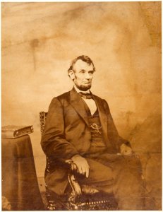 Abraham Lincoln O-92 Imperial Albumen by Brady, 1864