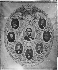 Abraham Lincoln President, United States, and Cabinet - NARA - 528323