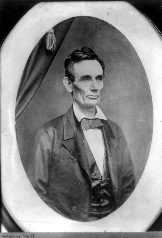 Abraham Lincoln, half-length portrait, facing right LCCN2009630650