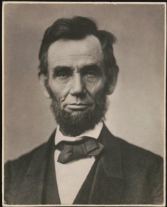Abraham Lincoln, head-and-shoulders portrait, facing front, in Washington, D.C. LCCN98504566
