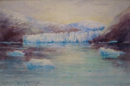 Untitled watercolor painting by Katherine Delaney Abrams, Alaska State Museum 