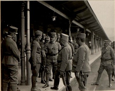 Abreise Sr. Exzl. Genobst. ROHR von Villach am 17.VI.1916. (BildID 15476210)