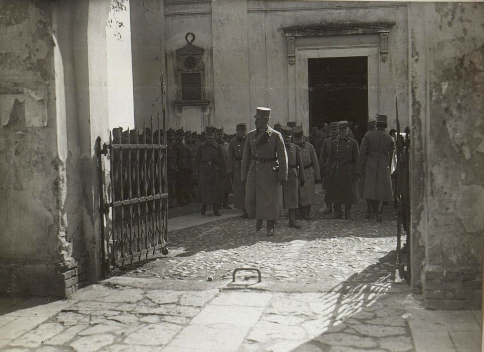 Abschiedsgottesdienst anlässlich d. Auflösung d.7.A.K.am 14.4.1918. (BildID 15666105)