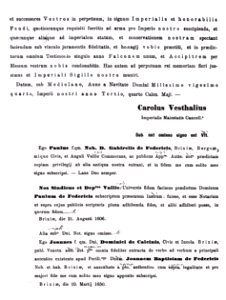 Abschrift des Dokuments von 1024 - 3
