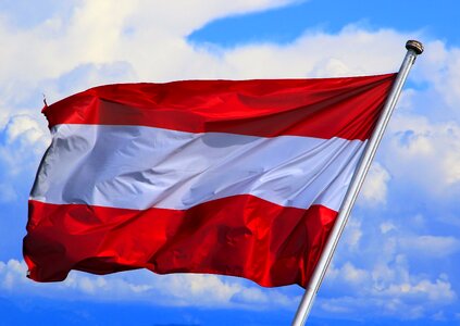 Patriotism banner flagpole