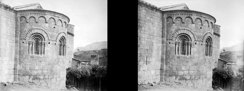 Absis de l'església de Santa Maria de Sant Martí Sarroca Restored 01