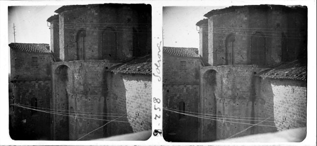 Absis de la catedral de Solsona amb elements romànics i gòtics