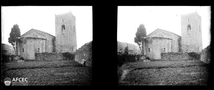 Absis i campanar del Monestir de Sant Pere de la Portella