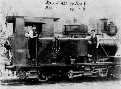 Abt rack locomotive at Mount Morgan, Queensland, ca. 1890-1900 photo