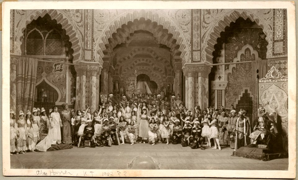 Abu Hassan, Kungliga teatern 1901. Föreställningsbild - SMV - H12 059