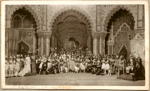 Abu Hassan, Kungliga teatern 1901. Föreställningsbild - SMV - H12 059