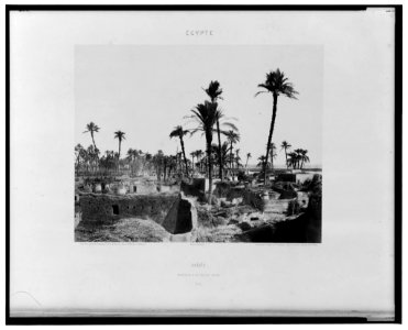 Abâziz - intérieur d'un village Arabe - Félix Teynard. LCCN2001695256