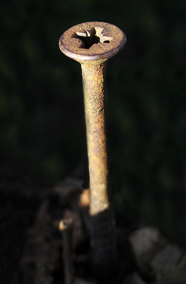 Close up side light rusty