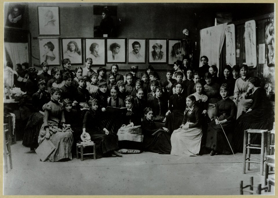 Academie Julian, Paris, group of art students LCCN2001697170