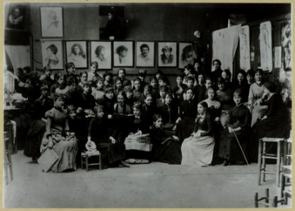 Academie Julian, Paris, group of art students LCCN2001697170