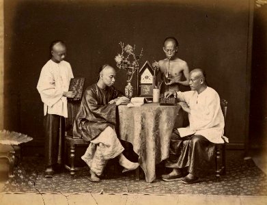 Accountants by Lai Afong c1880s photo