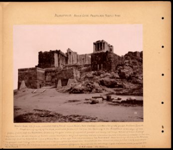 Acropolis. Beulé Gate. Propylaea. Temple Nike