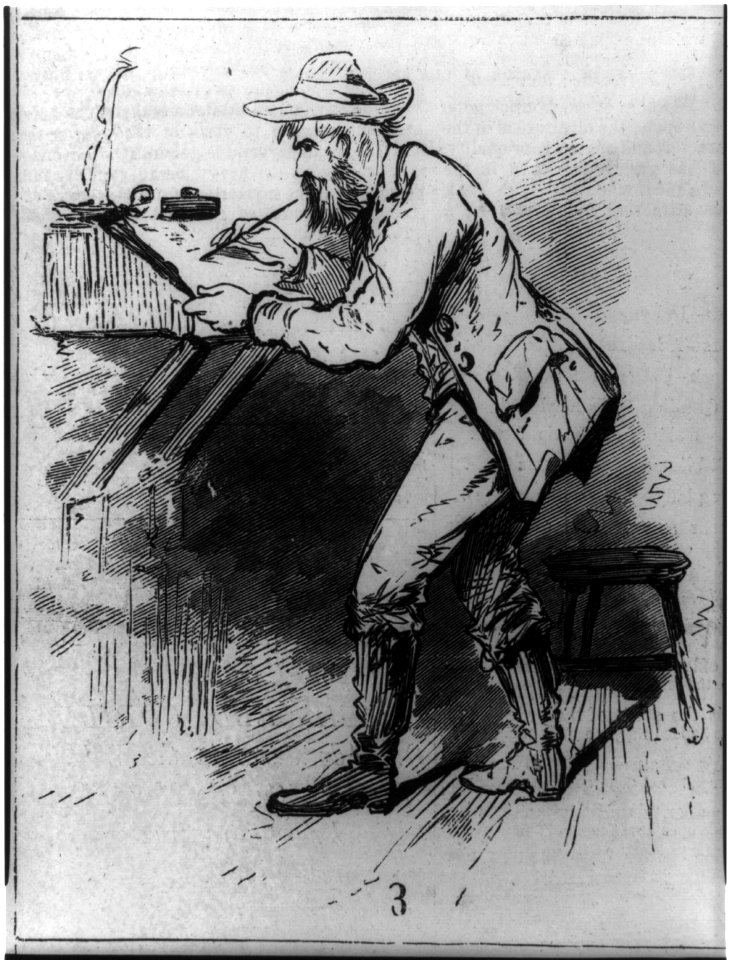 Across the continent - hotel life on the plains - on the line of the Pacific Railroad - 3. Registering LCCN2001696542