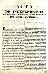 Acta de Independencia de las Provincias Unidas en Sud América - Español - Aymara