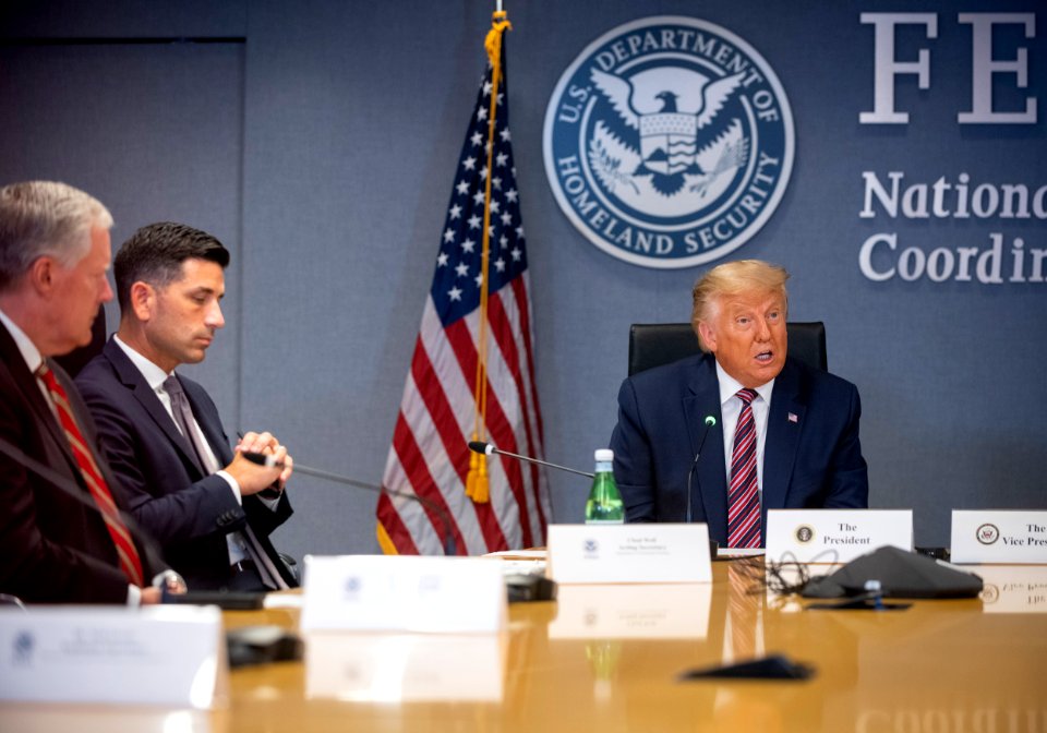 Acting Secretary Wolf Participates In a Hurricane Laura Briefing at FEMA (50291408611)