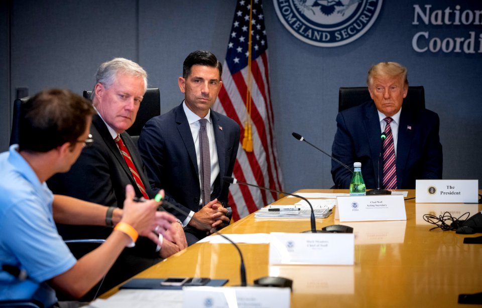 Acting Secretary Wolf Participates In a Hurricane Laura Briefing at FEMA (50291409676)