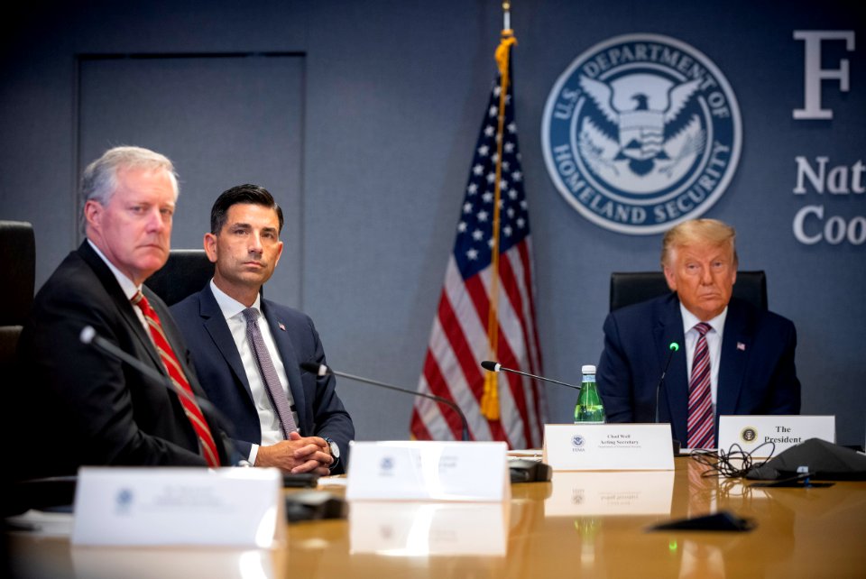 Acting Secretary Wolf Participates In a Hurricane Laura Briefing at FEMA (50291408331)
